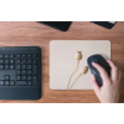 Papaverbollen - Droogbloemen - Minimalistisch - Beige - Rustig muismat rubber klein -toetsenbord