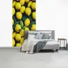 Gele - Citroenen - Druppels - Fruit fotobehang vinyl groot 64 -slaapkamer