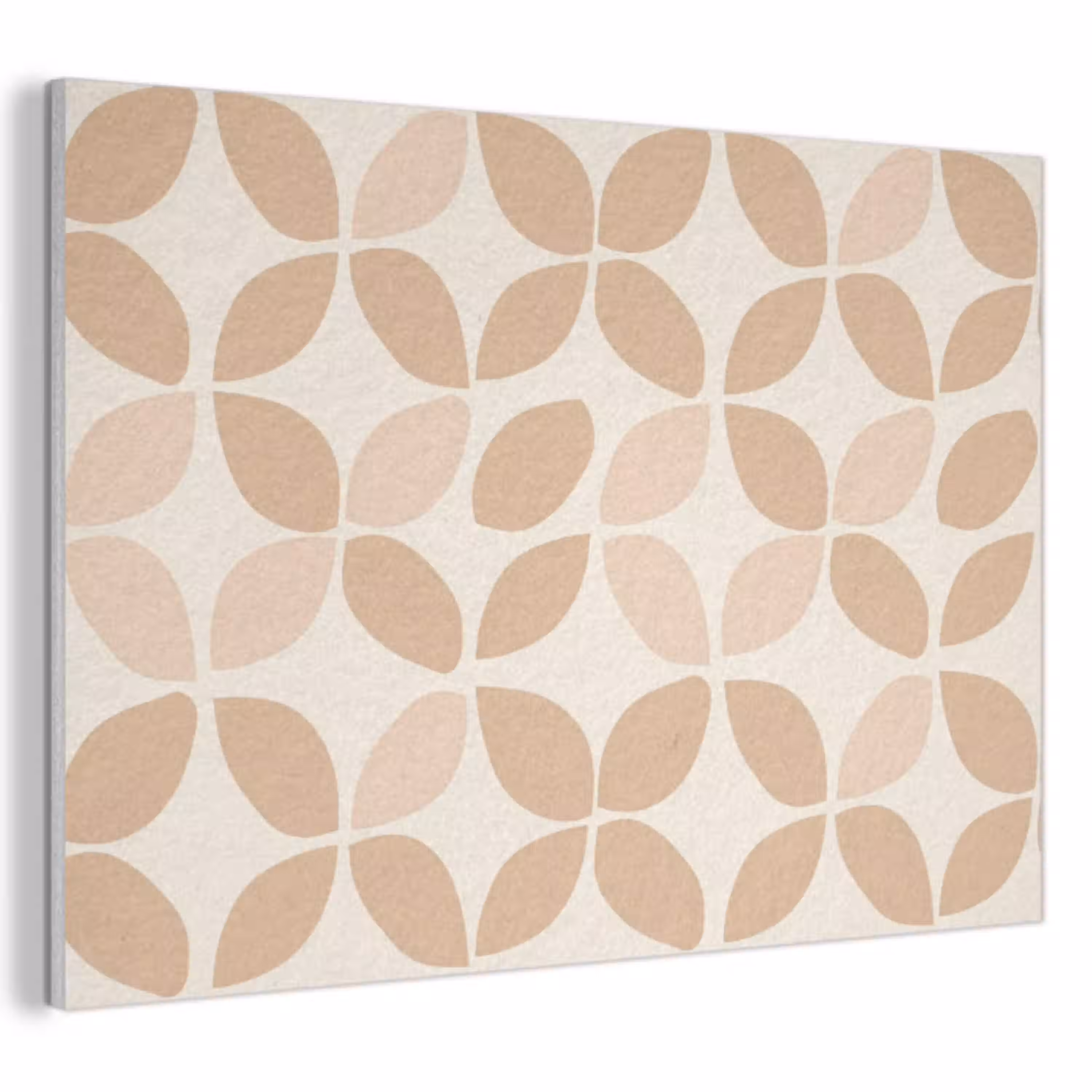 Beige - Bladeren - Minimalistisch - Patroon PET vilt klein 837 -3d