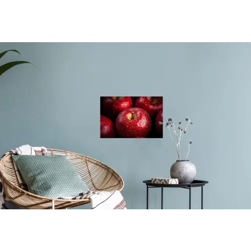 Rood - Appels - Fruit Muursticker klein -plant