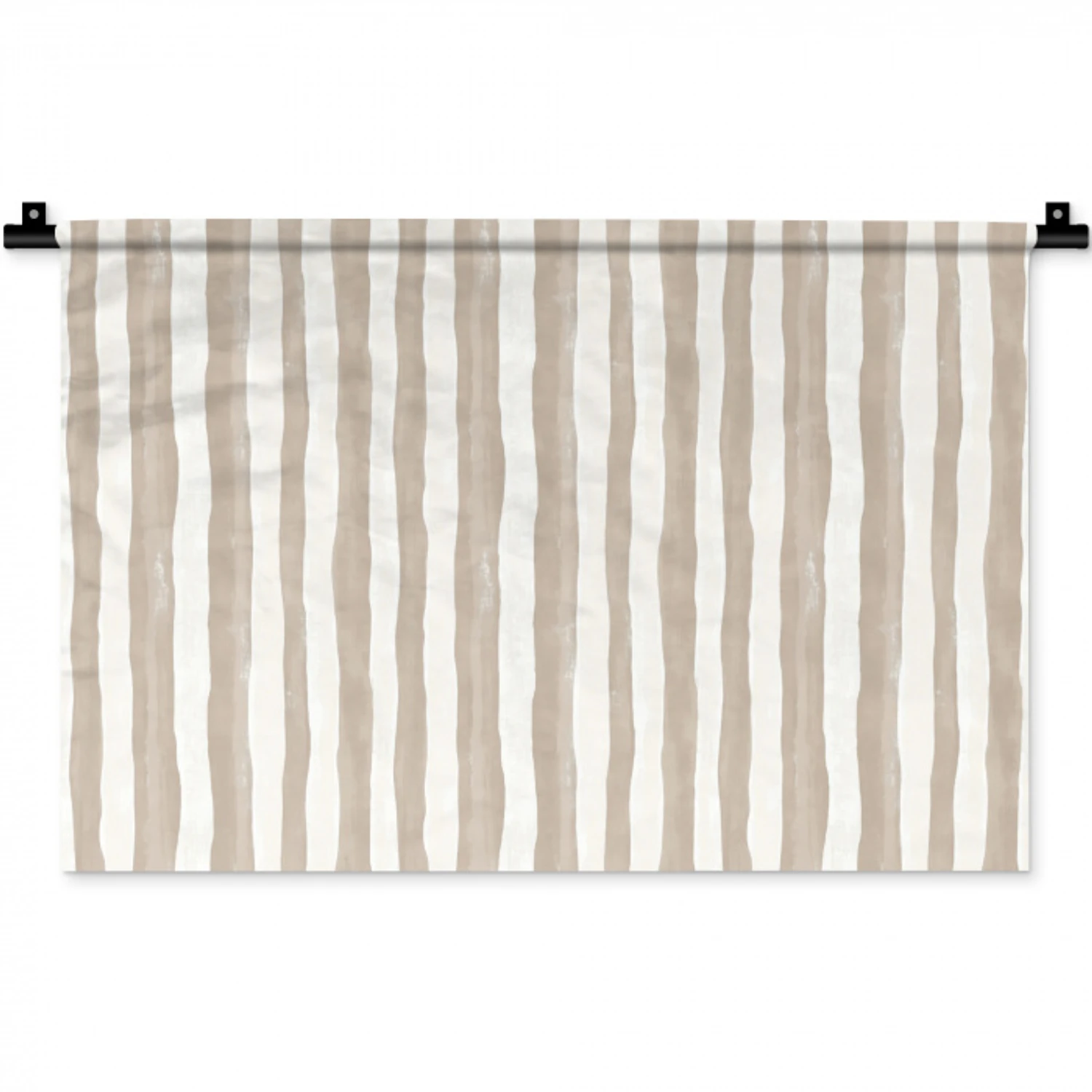 Minimalistisch - Strepen - Beige Wandkleed katoen klein 269 -zz3d