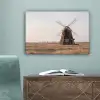 Windmolens - Landschap - Veld canvas 2cm klein -sfeer4