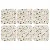 Terrazzo -  Patroon - Neutraal - Zacht - Multi onderzetter kurk middel 366 -3d