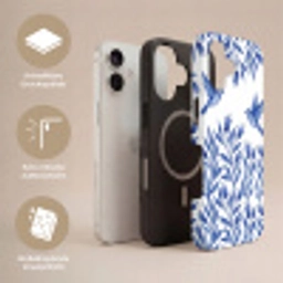 Modern - Vogels - Delfts - Blauw Toughcase MagSafe Apple iPhone 17 klein -USP_Lagen_DE