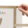 Konijn - Beige - Dier - Slim  - Quote Light Box met batterij (Wandlamp kind) middel -USP_websiteprintNL