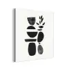 Japandi - Zwart - Abstract aluminium wit klein -3d