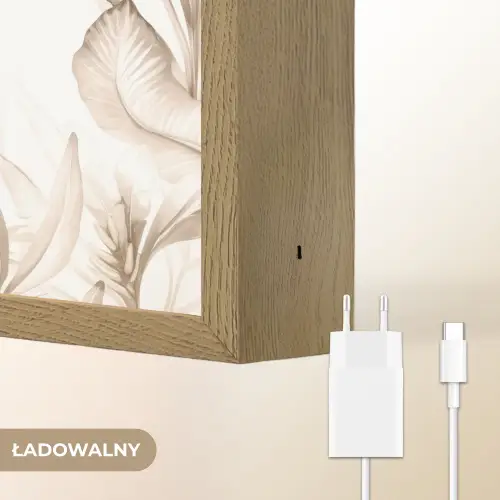 Giraffe - Jungle - Bruin - Kinderen Light Box met batterij (Wandlamp kind) middel -USP_websiteoplaadbaarNL