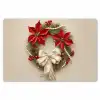 Deurkrans - Strik - Kerst - Rood - Groen Placemat vinyl groot -zzsfeer1_Kitchenyeah-website