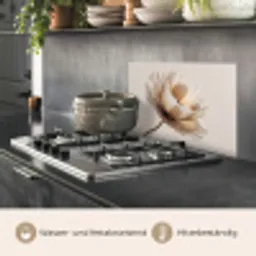 Bloem - Beige - Crème keuken achterwand spatscherm klein -usp_DE