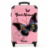 Bubblegum butterfly NBS - Handbagage koffer - Kinderen Unisex middel -productfoto_recht