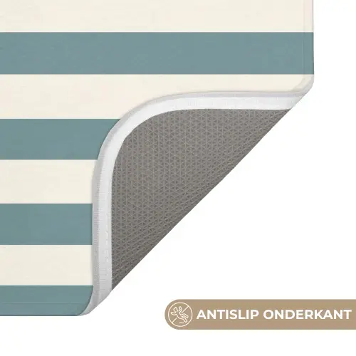 Strepen - Modern - Blauw Badmat klein 997 -USP_AntislipNL