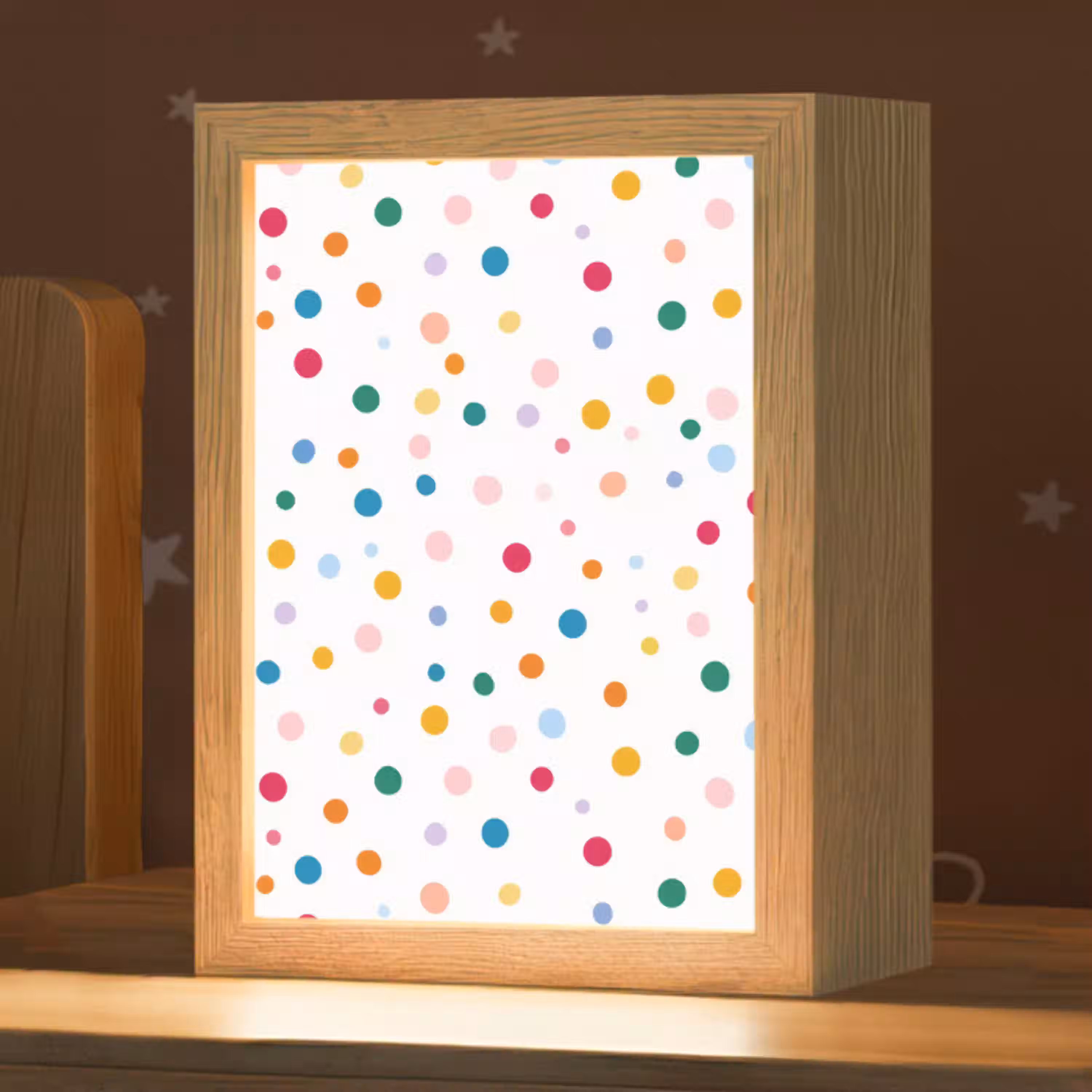 Stippen - Speels - Kleurrijk Light Box met kabel (Kinderlampje) klein 904 -zzz_3d_website