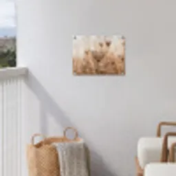 Schermbloem - Droogbloem - Winter - Beige - Minimalistisch tuinposter los doek klein -sfeer8