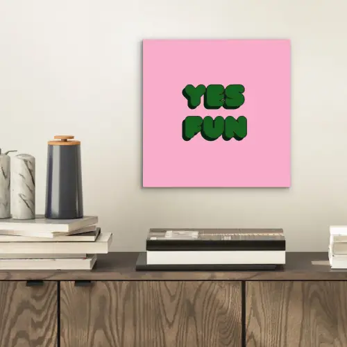 Yes fun - Groen - Roze aluminium wit klein -sfeer1