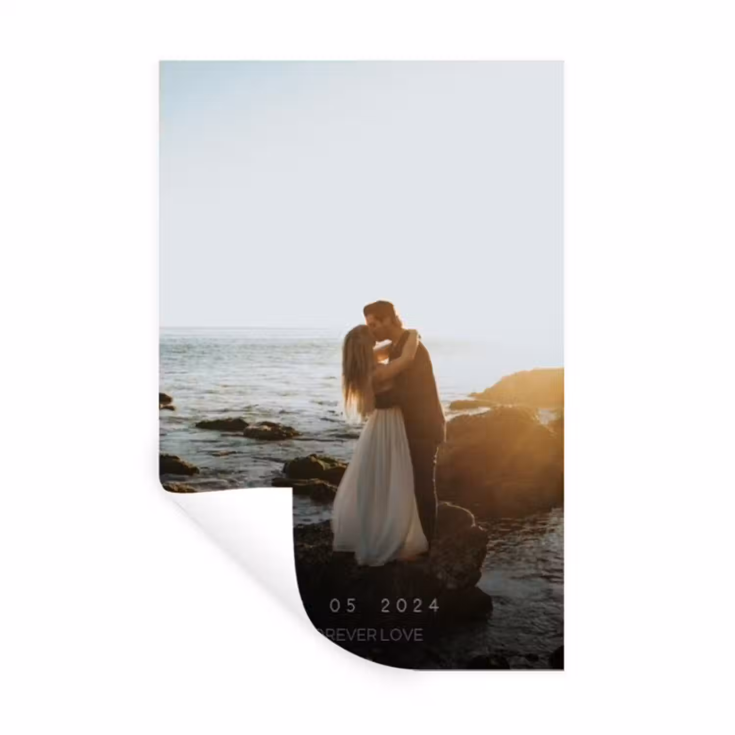 Gepersonaliseerde muursticker - Forever Love - Datum - Jubileum