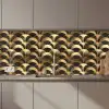 Schubben - Structuur - Goud keuken achterwand 2 middel 871 zz_3dshopping
