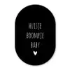Quotes - Huisje boompje baby - Spreuken Wandcirkel Ovaal Forex klein -3d