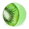 Kiwi - Groen - Fris Wandcirkel aluminium klein -3d