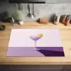 Cocktail - Paars - Minimalistisch - Citroen Inductie beschermer vinyl 3mm klein -sfeer5
