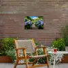 Hortsensia - Pad - Bloemen Tuinposter op houten frame 2 cm dik klein -sfeer3