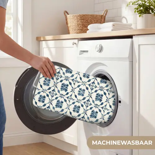 Grafisch - Tegel - Blauw WCmat klein 1009 -USP_WasbaarNL