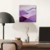 Abstract - Heuvels - Landschap - Paars aluminium wit klein -sfeer5