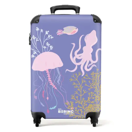 Summer memories - Dans van de zeedieren NBS - Handbagage koffer - Kinderen Unisex middel -productfoto_recht
