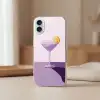 Cocktail - Paars - Minimalistisch - Citroen Apple iPhone 16 Plus klein -sfeer2