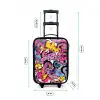Girly graffiti Kinderkoffer - Zwart klein -productfoto_formaten