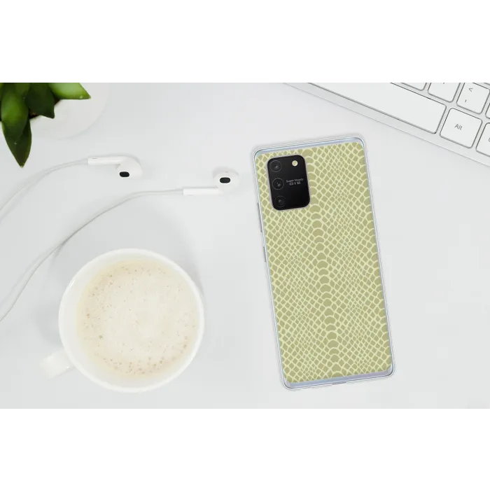 Groen - Patroon - Schubben Telefoonhoesje Samsung Galaxy S10 Lite klein 364 -oordopS10Lite