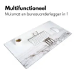 Rendier - Gewei - Sneeuw - Winter Muismat XXL klein -sfeer4
