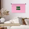 Yes fun - Groen - Roze Wandkleed katoen klein -sfeer1