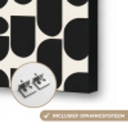 Modern - Patroon - Zwart Textielframe zwart klein 947 -USP_ophangsysteemNL