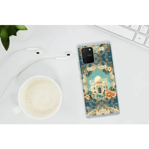Taj Mahal - Ramadan - Bloemen - Islamitische Telefoonhoesje Samsung Galaxy S10 Lite klein -oordopS10Lite