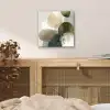 Minimalistisch - Cirkels - Penseelstreken - Beige aluminium wit klein -sfeer3