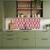 Retro - Floraal - Paars keuken achterwand 2 middel 871 -sfeer3