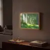 Natuur - Bomen - Bos - Groen - Zon - Gras - Planten Light Box met batterij (Wandlamp) middel -sfeer1