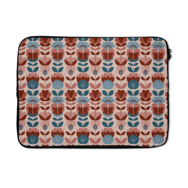 Laptophoes Vintage - Motief - Kleurrijk