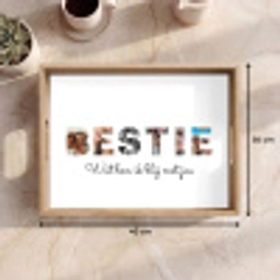 Bestie - Lettercollage Dienblad Rechthoek middel -USP_Formaat