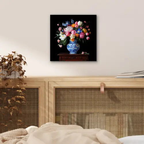 Rozen - Bloemen - Vaas - Boeket aluminium wit klein -sfeer3