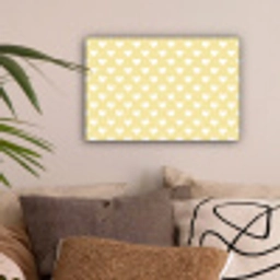 Hartjes - Patroon - Geel canvas 2cm klein 34 -sfeer1