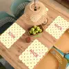 Nice - Stippen - Roze - Geel Placemat vinyl groot -zzsfeer5_Kitchenyeah-website