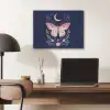 Vlinder - Maan - Bloemen - Sterrenhemel PET vilt klein -sfeer5