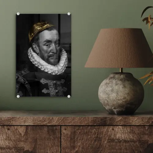 Willem van Oranje - Adriaen Thomasz - Goud plexiglas 5mm klein -sfeer3
