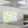 Patroon - Groen - Eieren keuken achterwand spatscherm klein -3d_schuin
