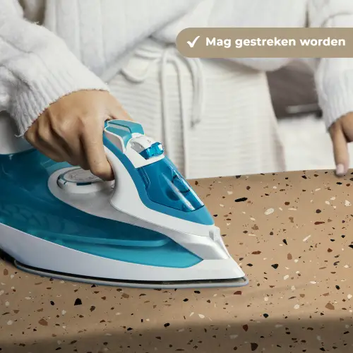 Terrazzo - Patroon - Beige Wandkleed katoen klein 269 -sfeer9