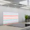 Strepen - Zomer - Kleuren keuken achterwand spatscherm klein 900 -3d_schuin