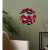 Aardbeien - Rood - Groen - Kroontjes Wandcirkel behangsticker klein 186 -sfeer2