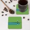 Persoon - Golf - Water - Blauw onderzetter kurk middel -sfeer2