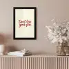 Don't lose your fire - Rood - Wit - Minimalistisch fotolijst zwart zonder passe partout klein -sfeer5